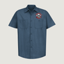 Mechanic Shirt -3 Skull Design - Navy