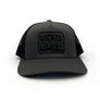 Embroidered Trucker Hat - Charcoal