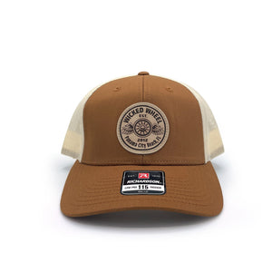 Leather Patch Hat- Caramel